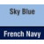 Sky Blue & French Navy 