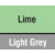 Lime / Light Grey 