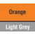 Orange / Light Grey 