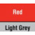 Red / Light Grey 